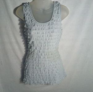 RUE 21 SILVER TANK SHELL SIZE M